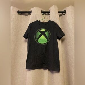 Xbox Kids Dark Grey T-Shirt with Green Xbox Logo, Size M!